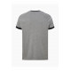 Taped Ringer T-Shirt - Charcoal/Black