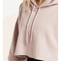 Pursue Fitness Oversized Crop Hoodie Dusky Pink