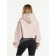 Pursue Fitness Oversized Crop Hoodie Dusky Pink