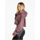 Pursue Fitness Oversized Crop Hoodie Purple