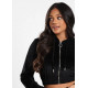  TEMPLE VELOUR TRACKSUIT TOP - BLACK