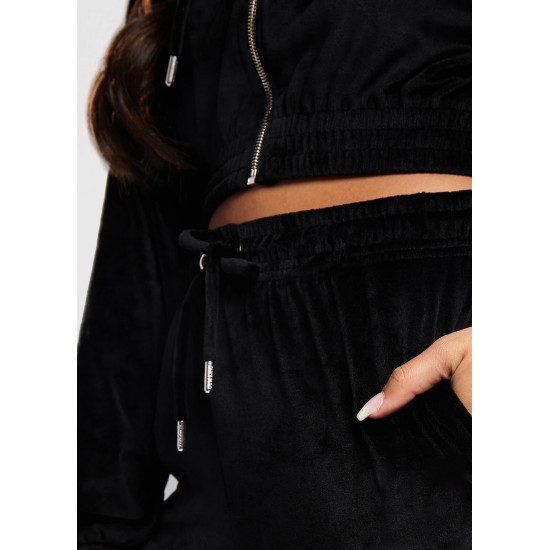  TEMPLE VELOUR JOGGER - BLACK