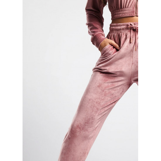  TEMPLE VELOUR JOGGER - ROSE PINK